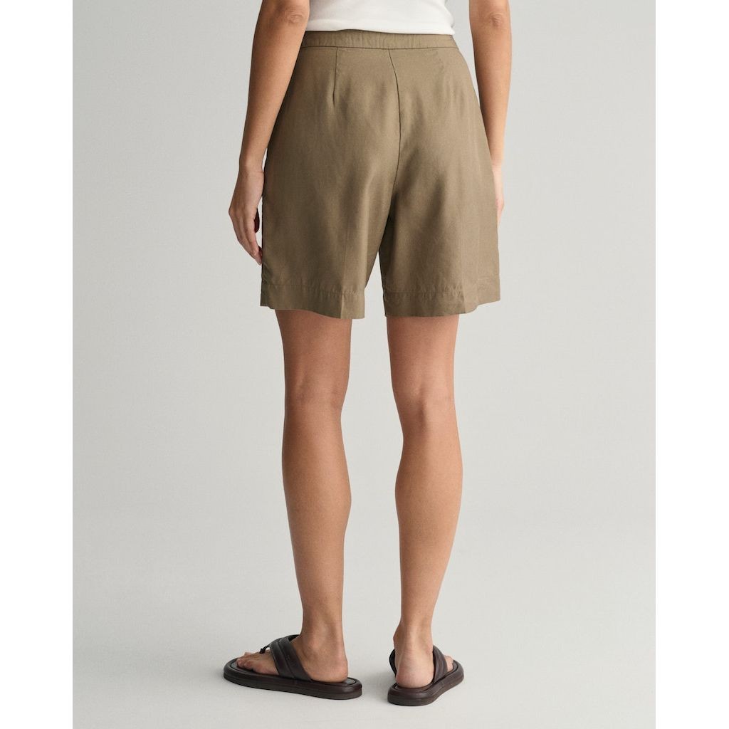 GANT Šortai moterims, Ruda, REL TIE WAIST SHORTS 3
