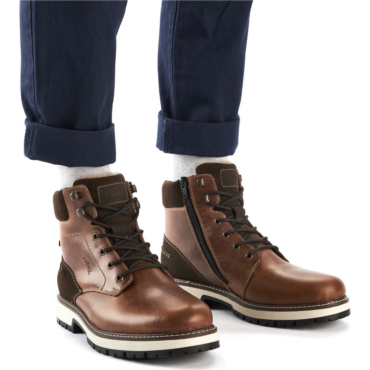 RIEKER Aulinukai vyrams, Ruda, Men's boots 3