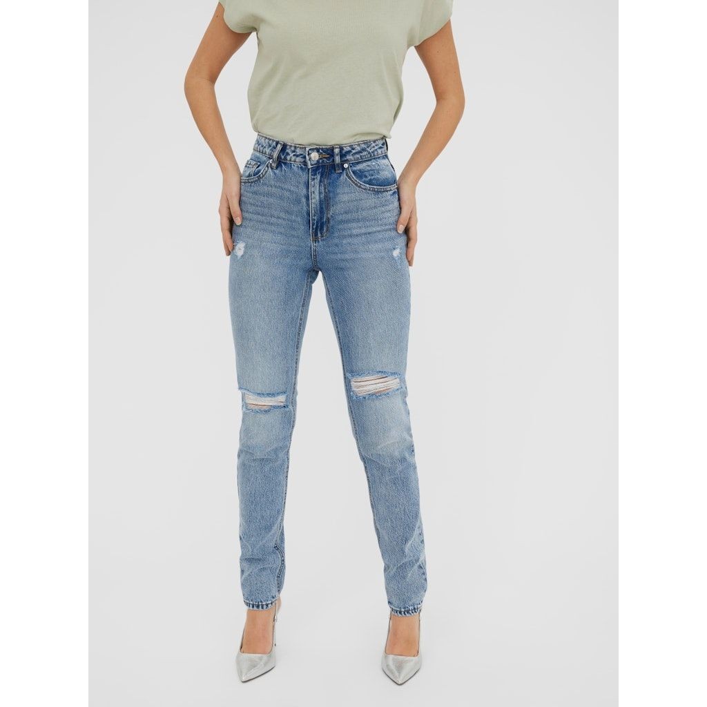 VERO MODA Striukė moterims, Mėlyna, VMJOANA HR MOM JEANS 3
