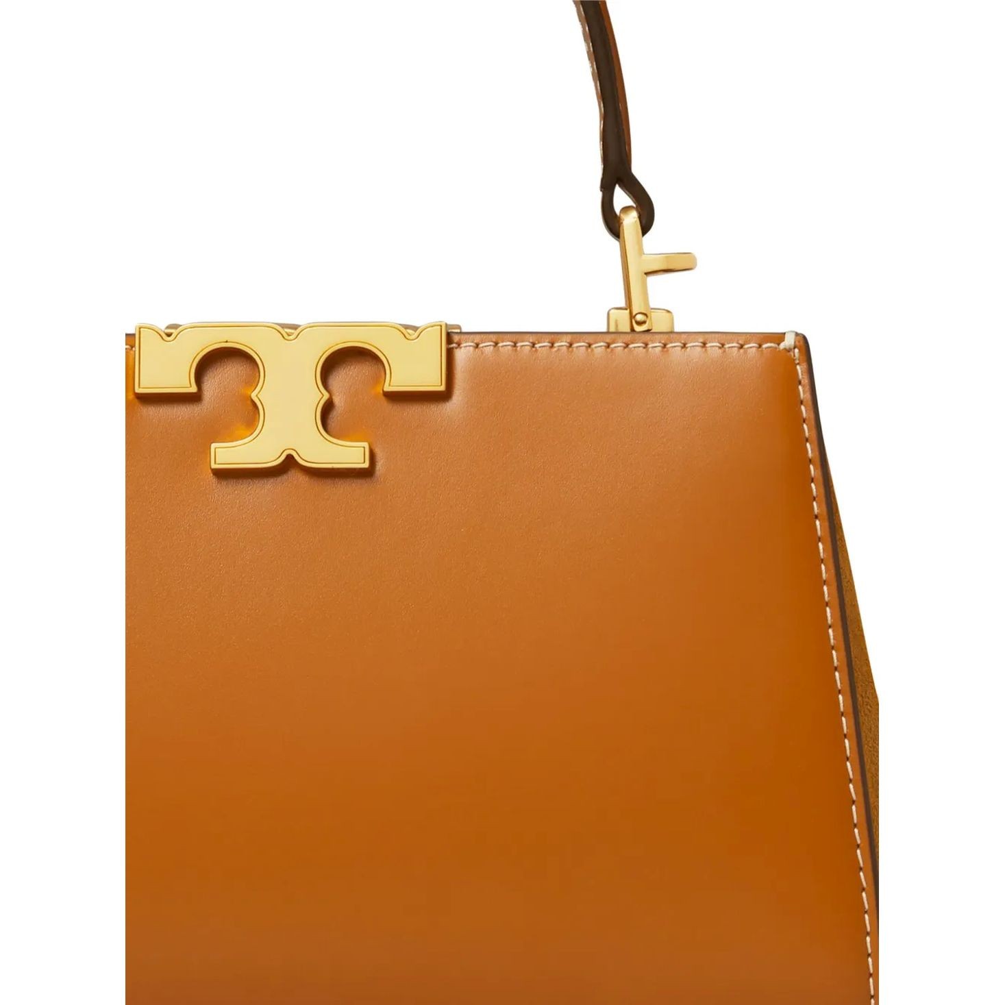 TORY BURCH Rankinė per petį moterims, Ruda, Eleanor mini satchel 4