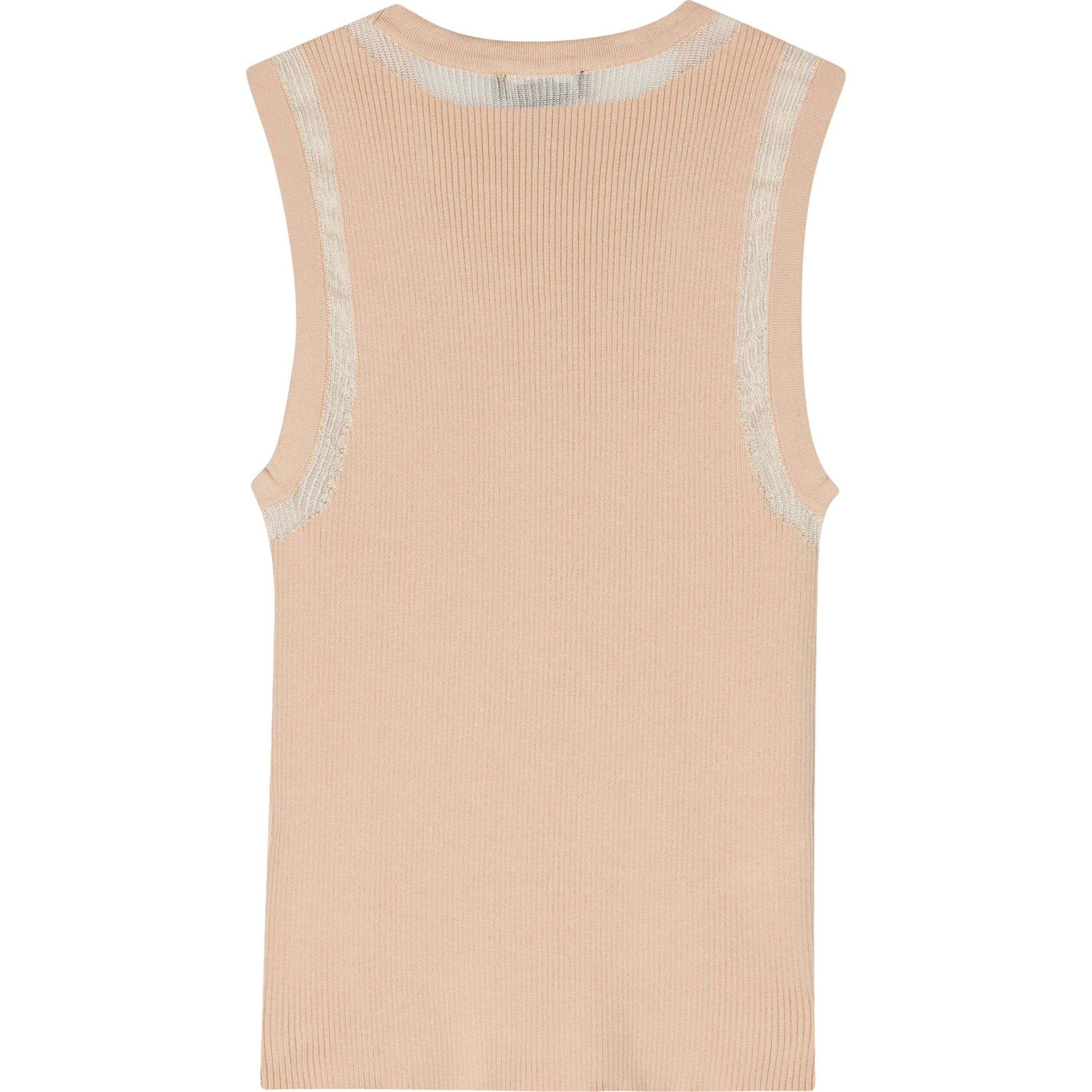 DKNY Marškiniai be rankovių moterims, Kūno, Mesh sleevekess top 2