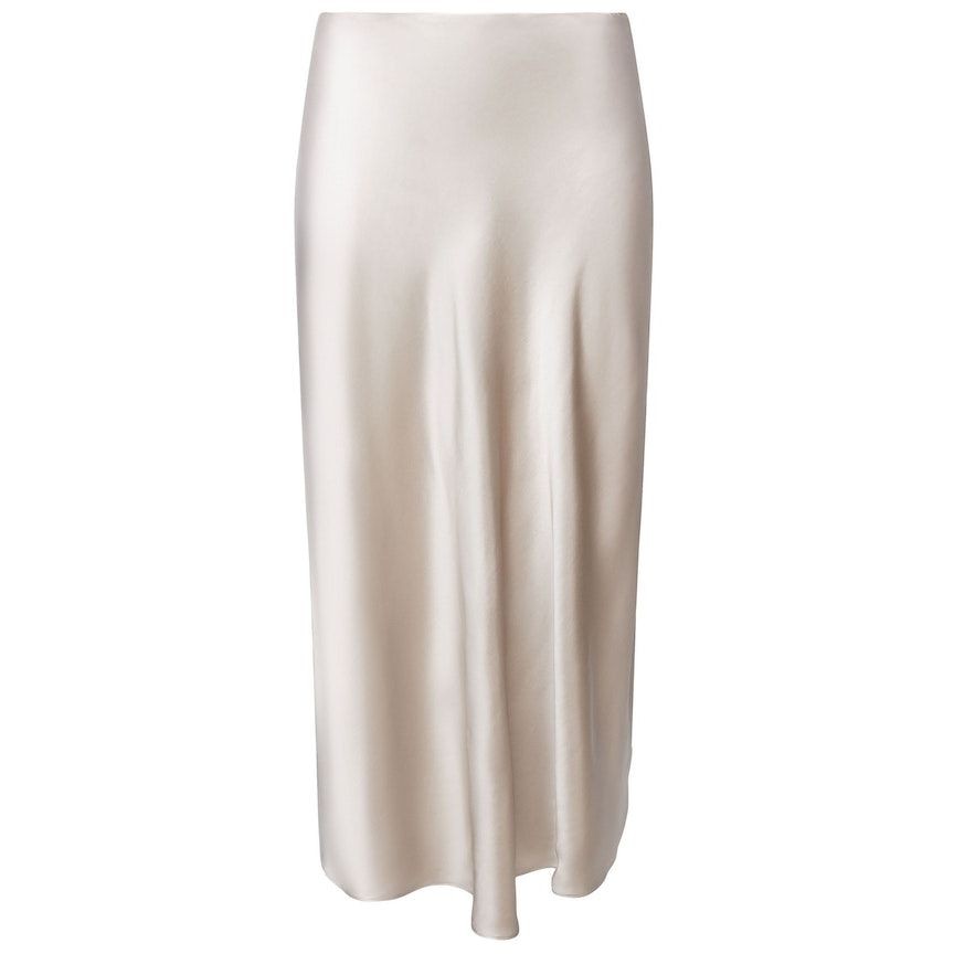 ESPRIT Midi sijonas moterims, Smėlio, F*SUS*sateen Midi skirt 1