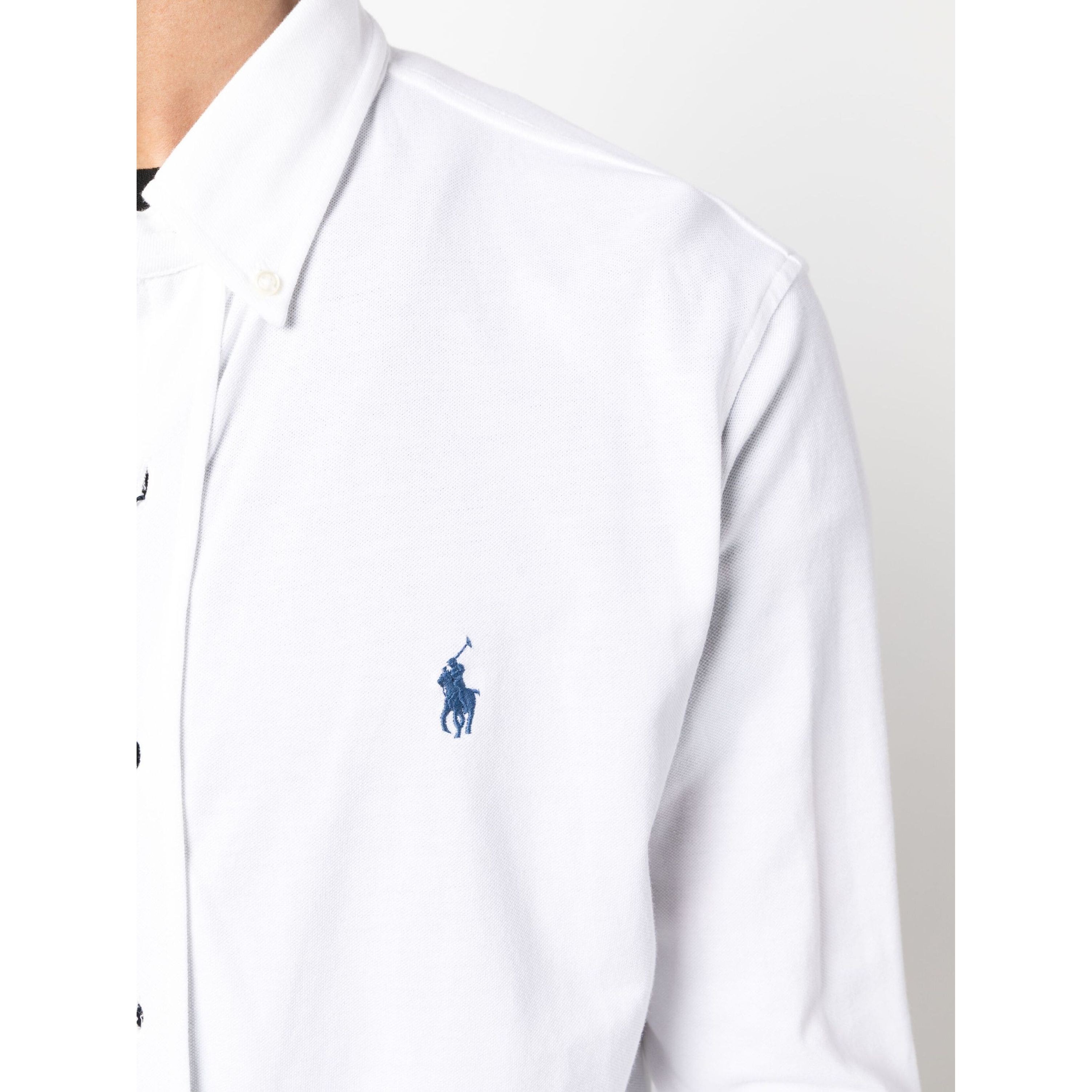 POLO RALPH LAUREN Marškiniai vyrams, Balta, Featherweight mesh shirt 3