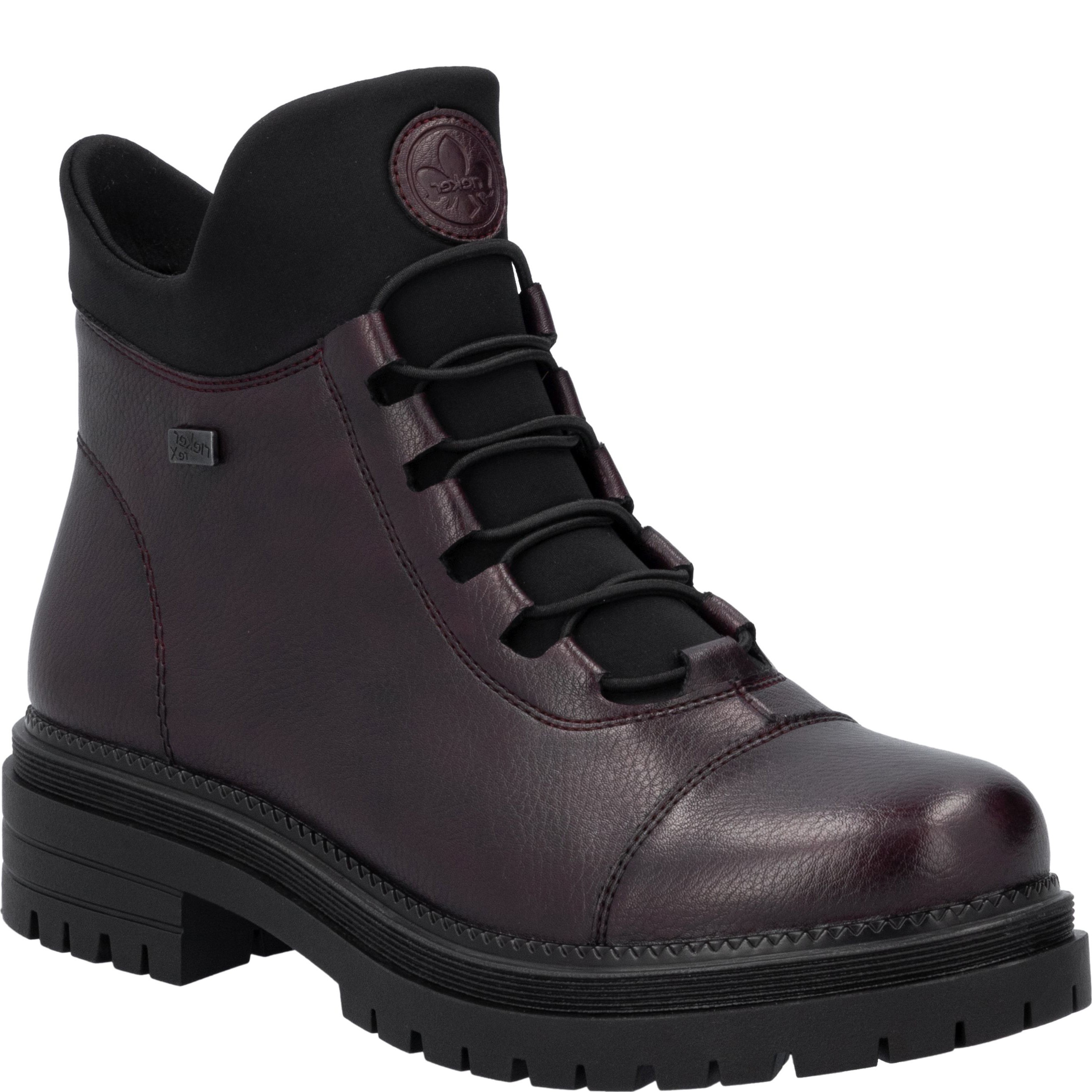 RIEKER Aulinukai moterims, Raudona, Ladies mid height boots 1