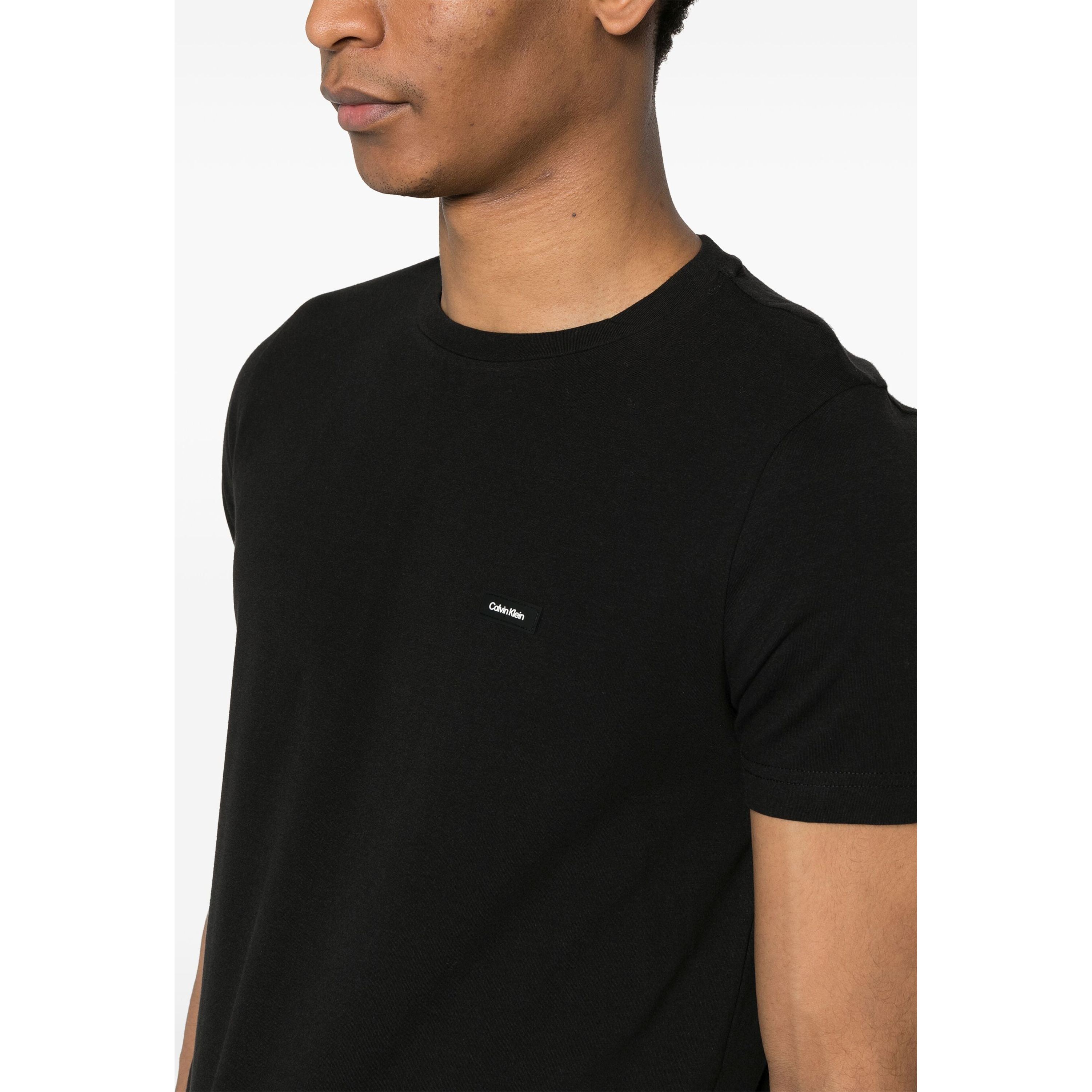 CALVIN KLEIN Marškinėliai trump. rankovėmis vyrams, Juoda, S/s t-shirt 4