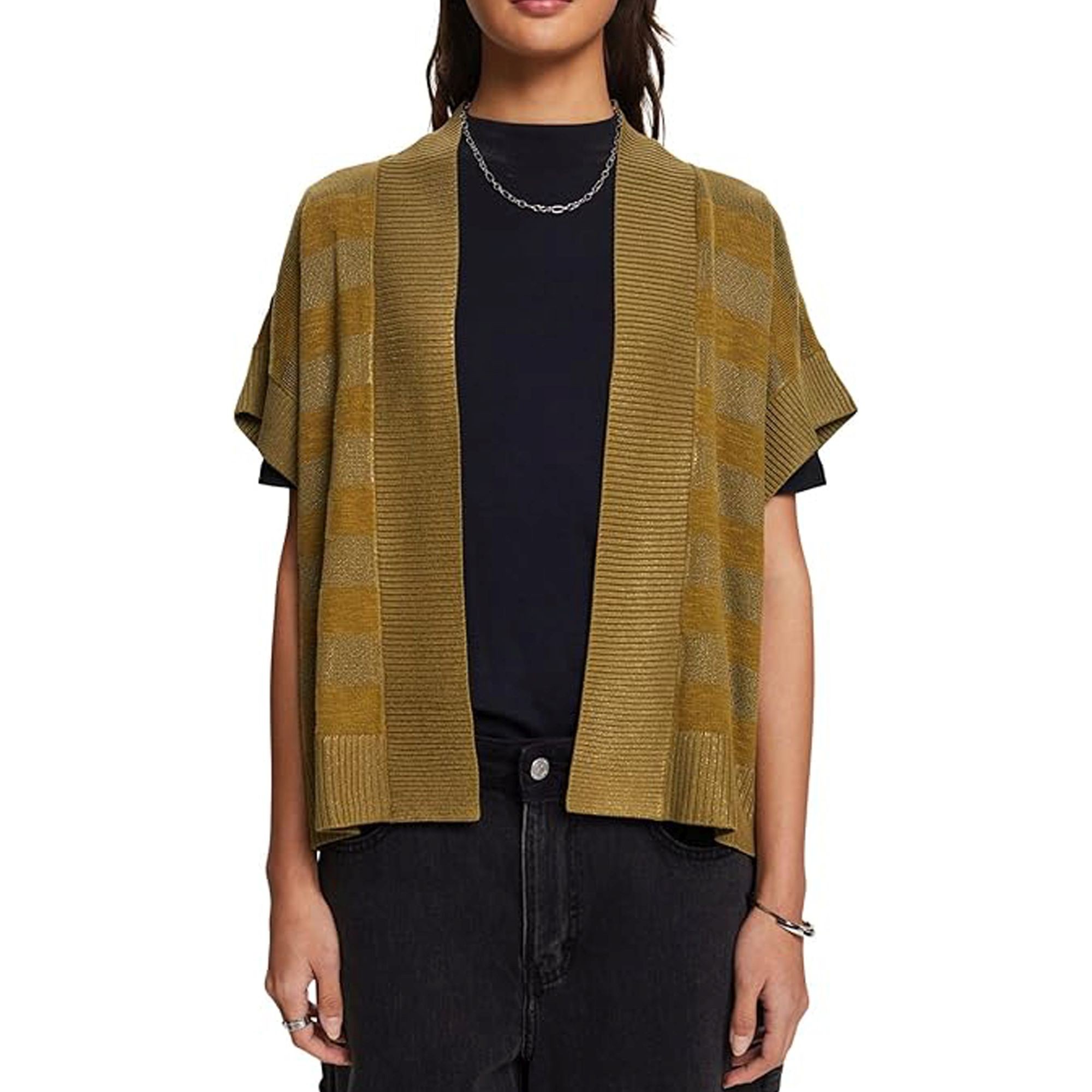 ESPRIT Kardiganas moterims, strp shine crd 2