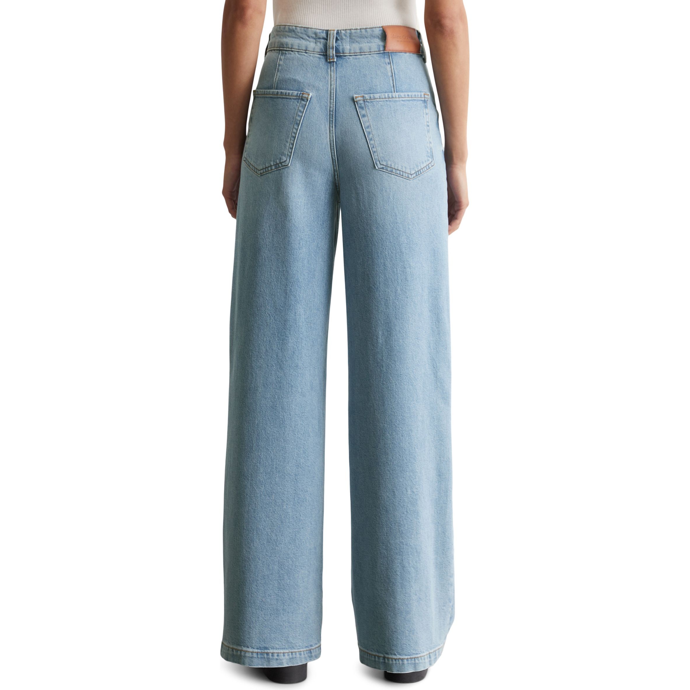 MARC O'POLO Platūs džinsai moterims, Mėlyna, Wide leg 500910212067 3