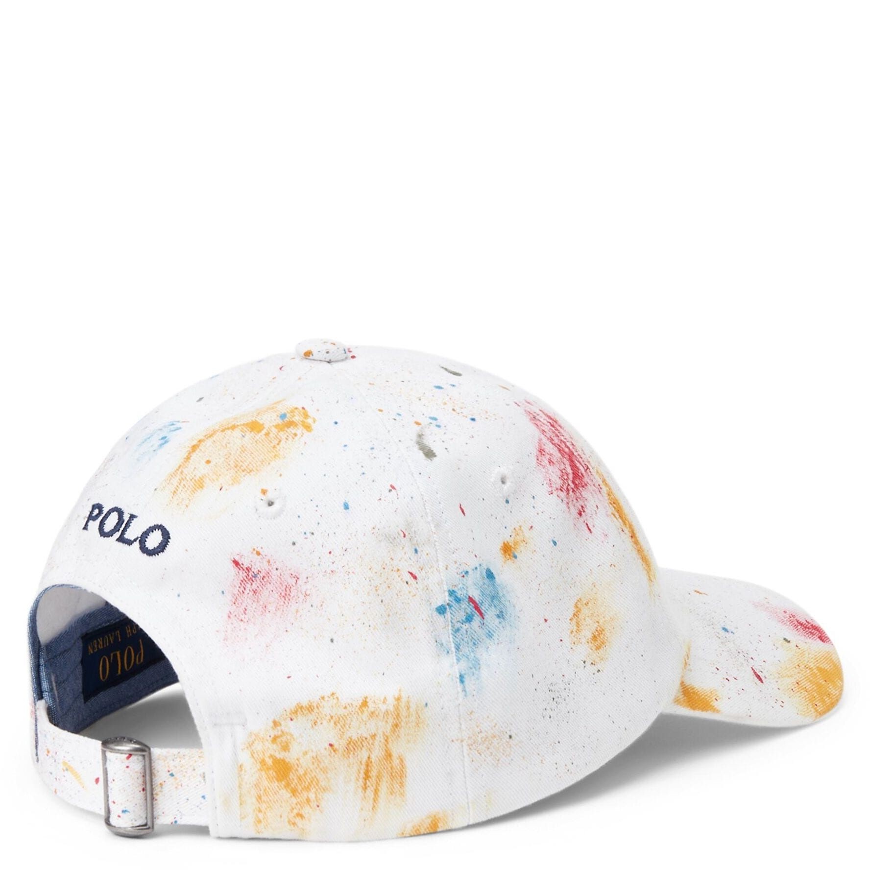POLO RALPH LAUREN Kepurė vyrams, Balta, Spray paint effect cotton cap 2