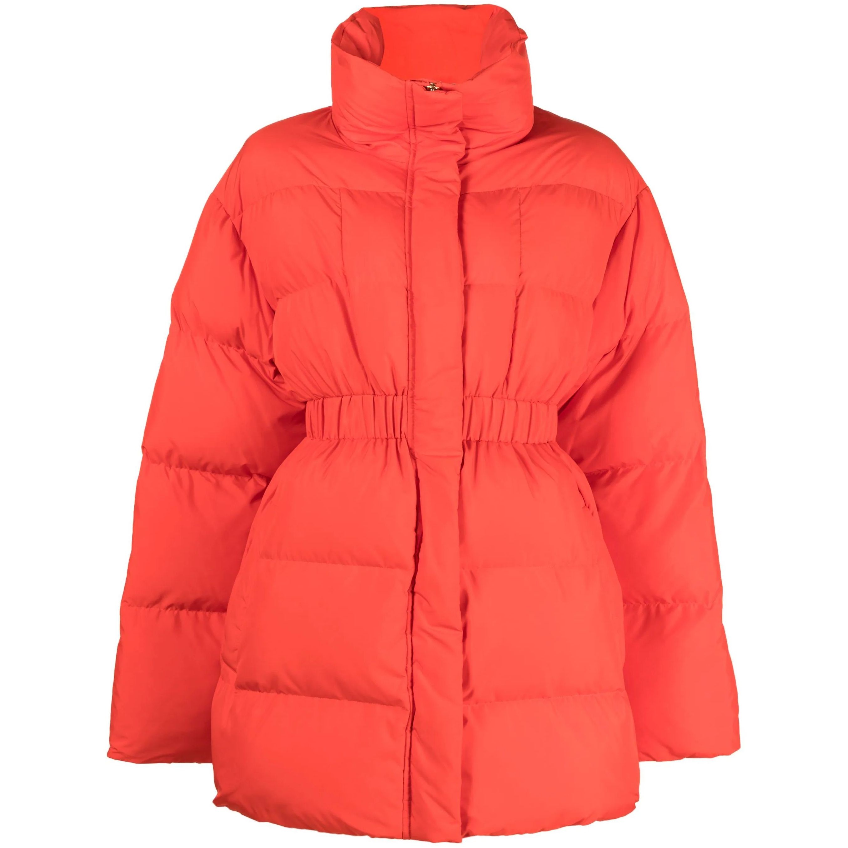 PINKO Pūkinis paltas moterims, Oranžinė, Causale coat 1