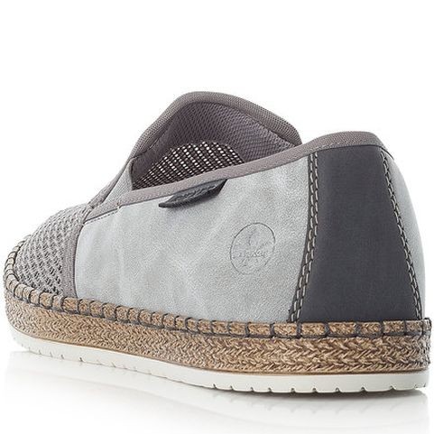 RIEKER Espadrilės vyrams, Pilka, ESPADRILES 4
