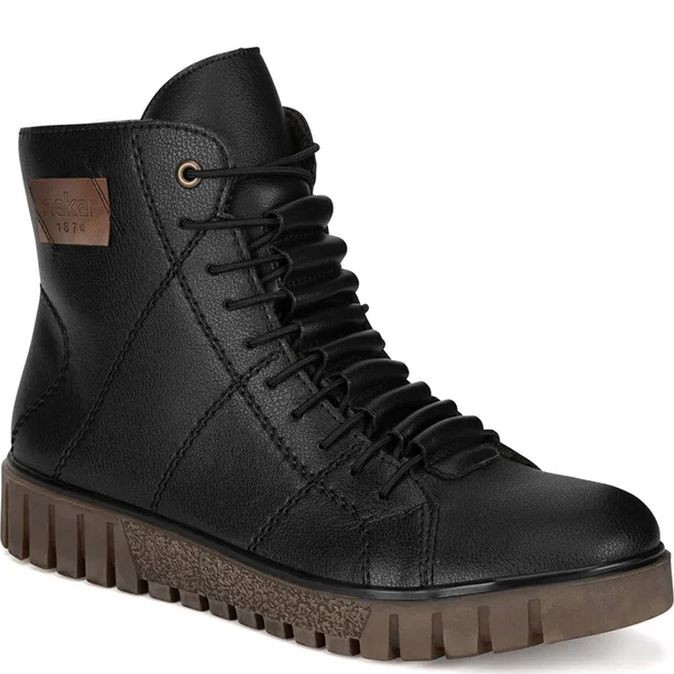 RIEKER Aulinukai moterims, Juoda, Ladies mid height boots 1