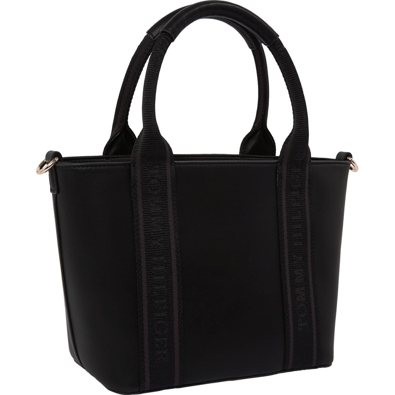 TOMMY HILFIGER Rankinė per petį moterims, Juoda, Logotape mini tote 2