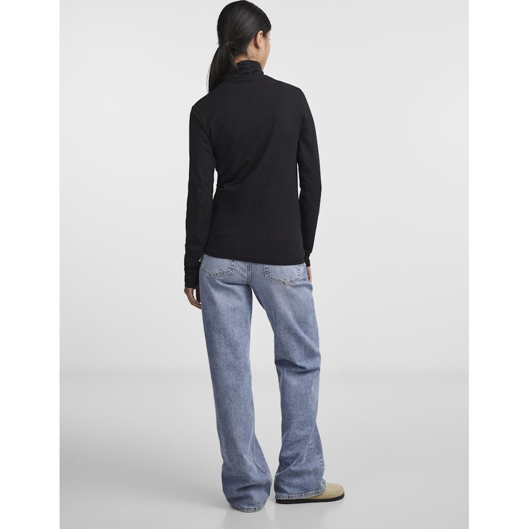 PIECES Palaidinės moterims, Juoda, PCSIRENE LS ROLLNECK 4