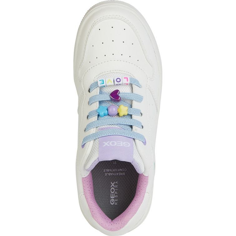 GEOX Laisvalaikio bateliai mergaitėms, Balta, Washiba sneakers 5