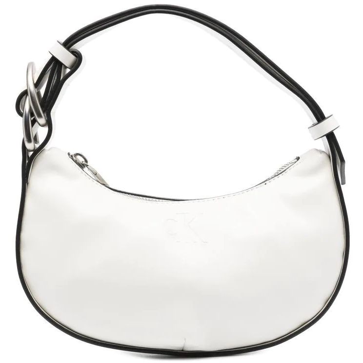 CALVIN KLEIN JEANS Rankinė per petį moterims, Smėlio, CRESCENT PU 1