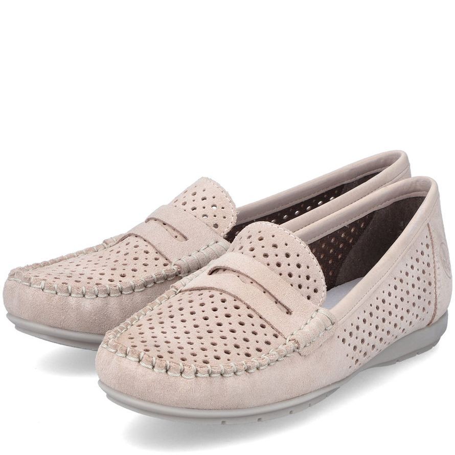 RIEKER Laisvalaikio bateliai moterims, Rožinė, LEISURE 15