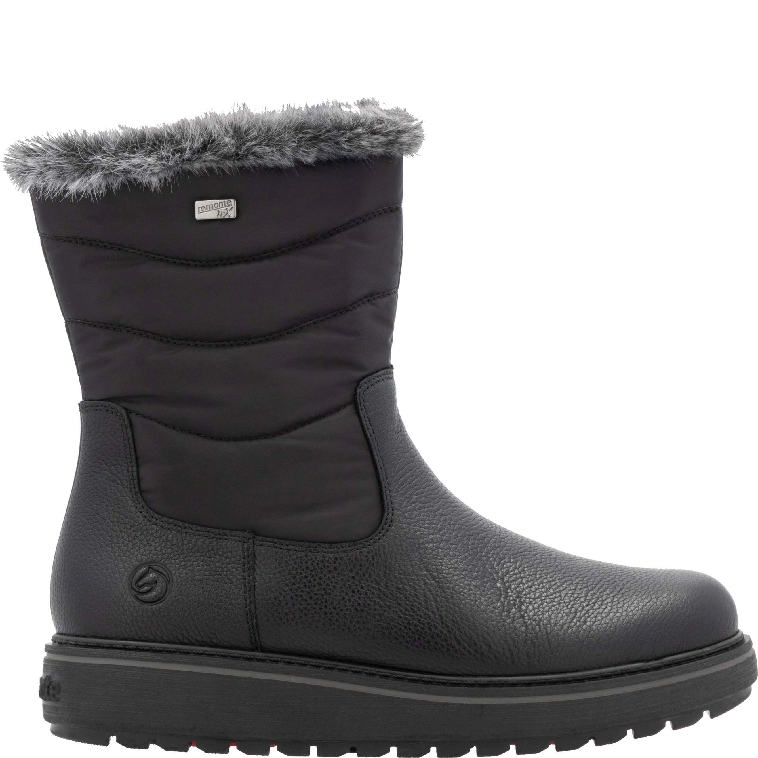 REMONTE Aulinukai moterims, Juoda, Ladies mid height boots 3