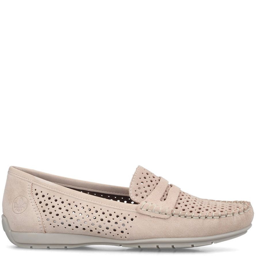 RIEKER Laisvalaikio bateliai moterims, Rožinė, LEISURE 9