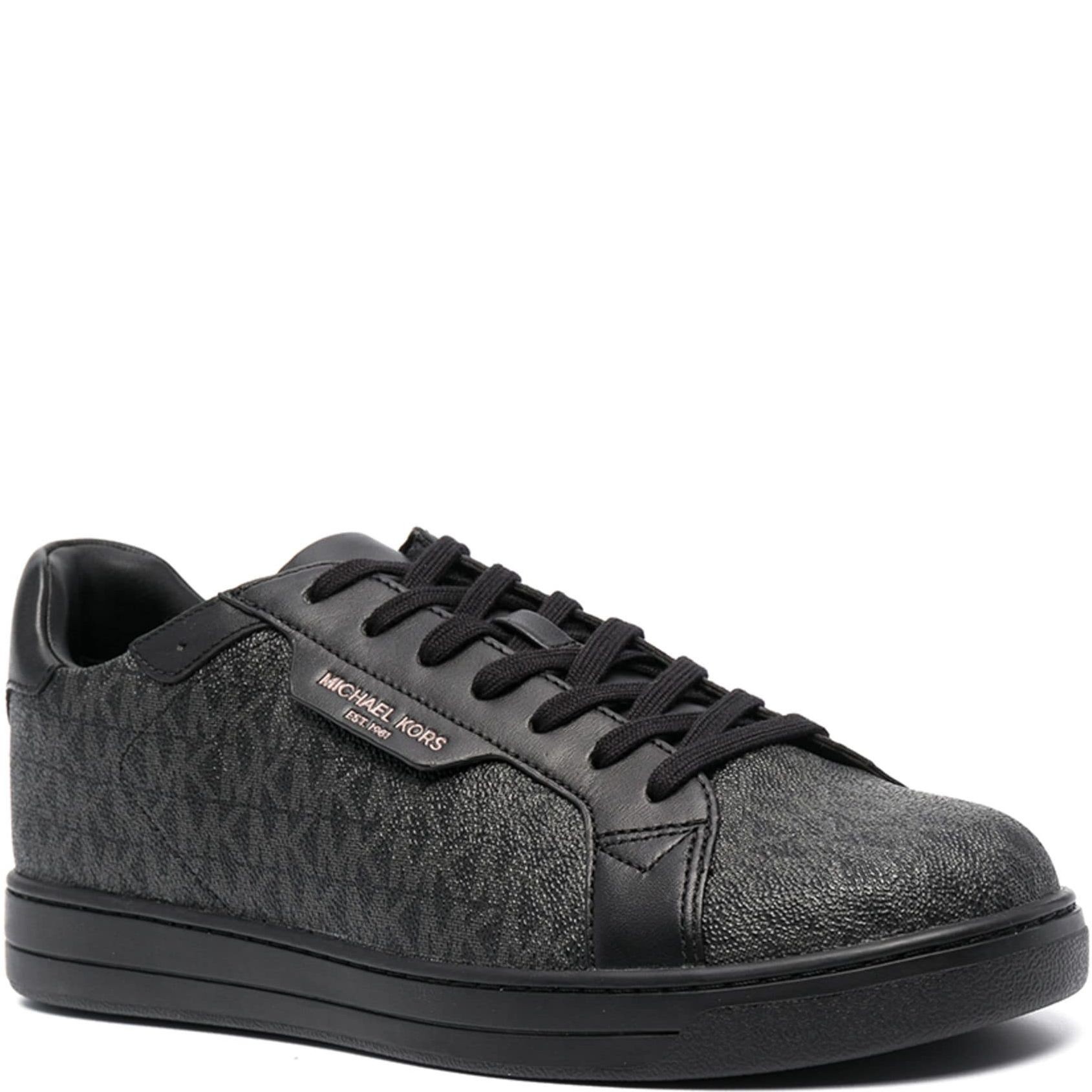 MICHAEL KORS Sportiniai bateliai vyrams, Juoda, Keating lace up sneakers 1