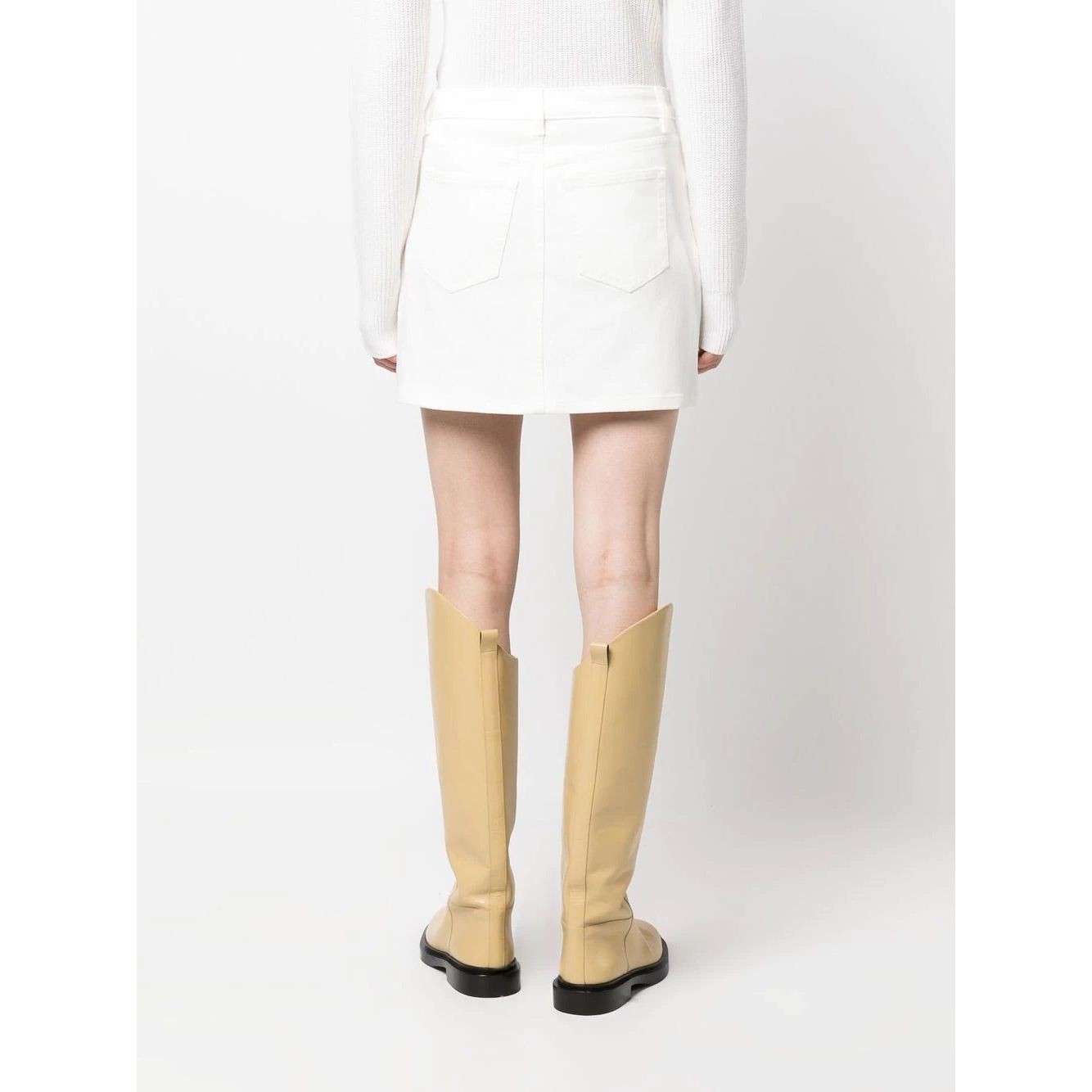 MICHAEL KORS Mini sijonas moterims, Pilka, 5 pkt denim skirt 3