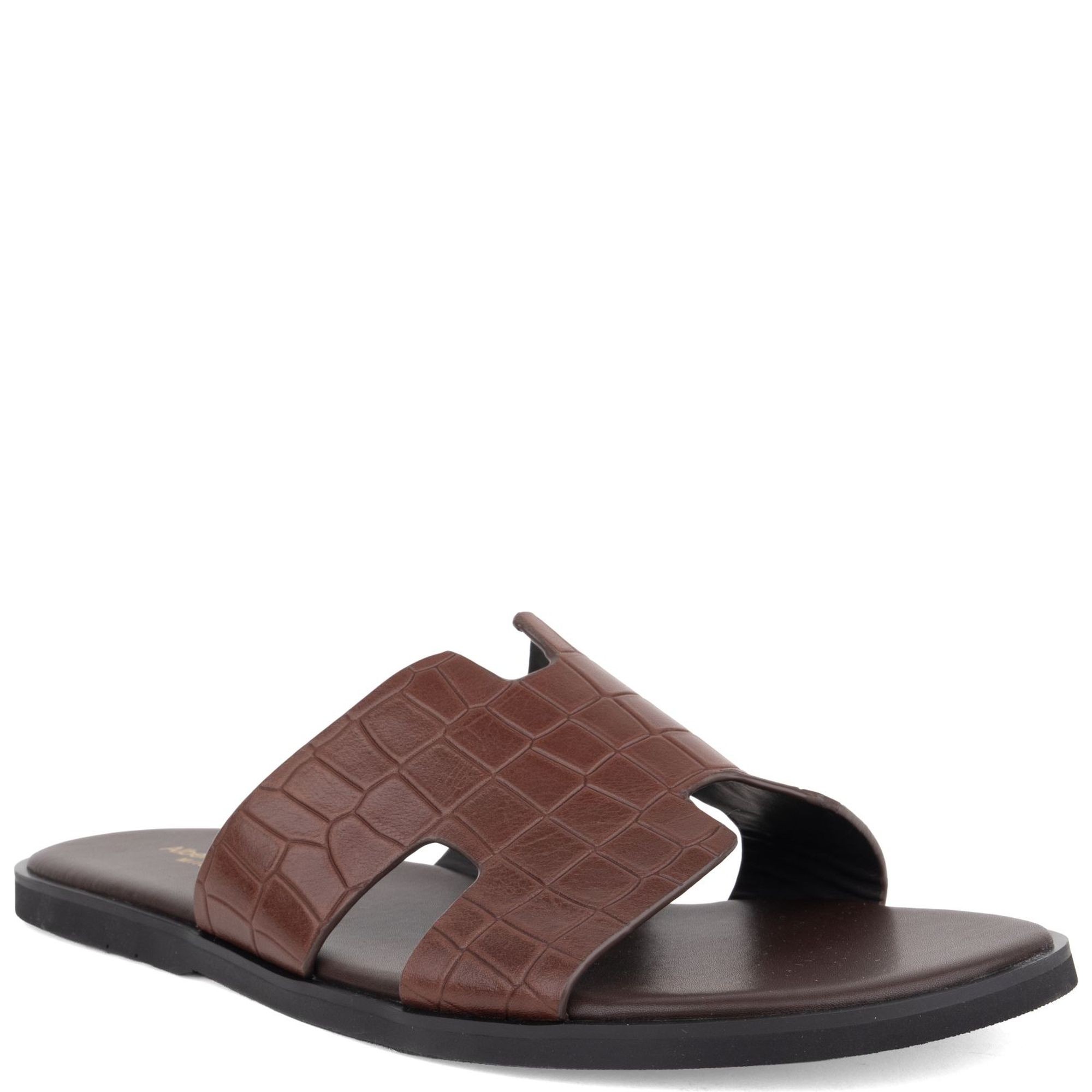 ALBERTO GOZZI Šlepetės vyrams, Ruda, Slippers 1