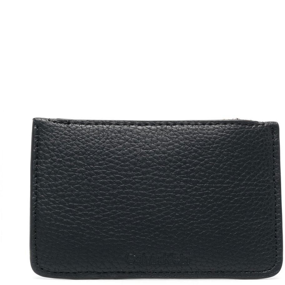 CALVIN KLEIN Piniginė moterims, Juoda, RE-LOCARDHOLDER W/ZIP PBL 2