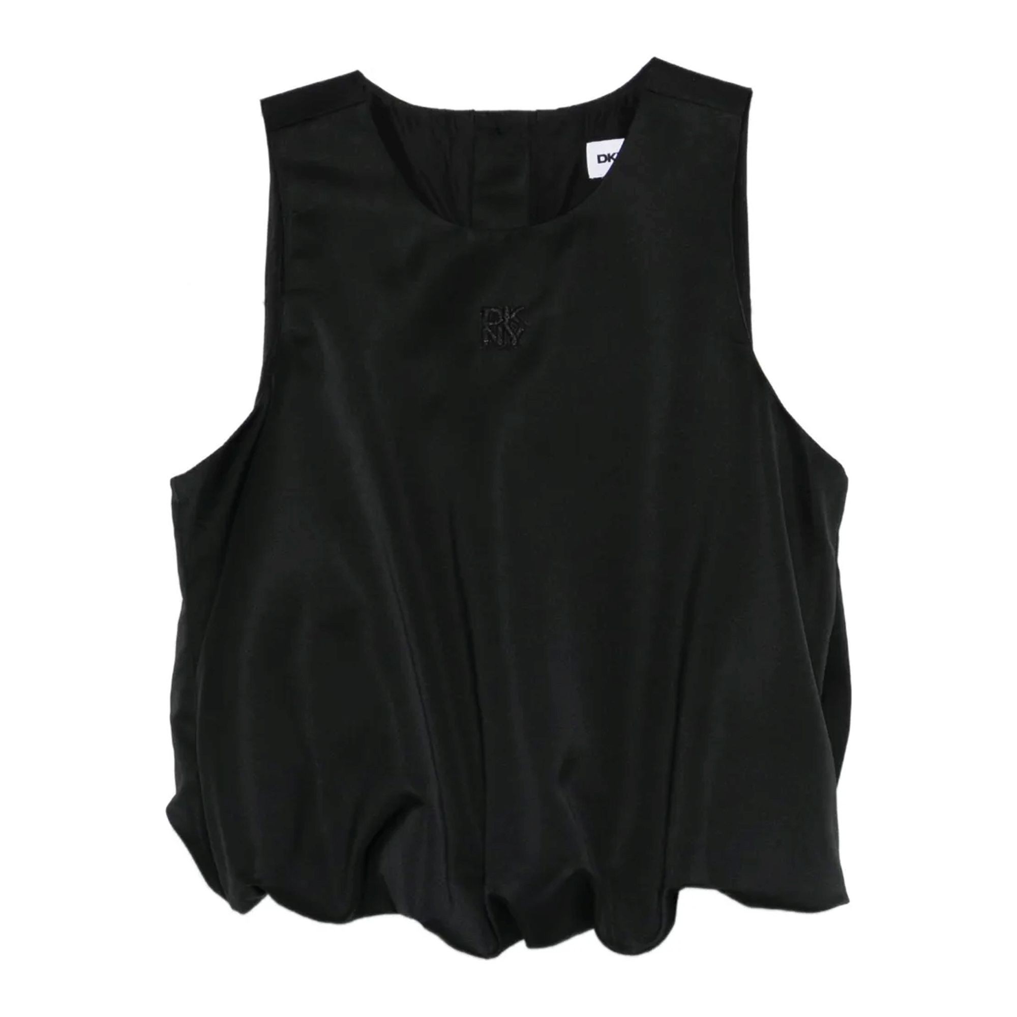 DKNY Marškiniai be rankovių moterims, Juoda, Sleeveless bubble top 1
