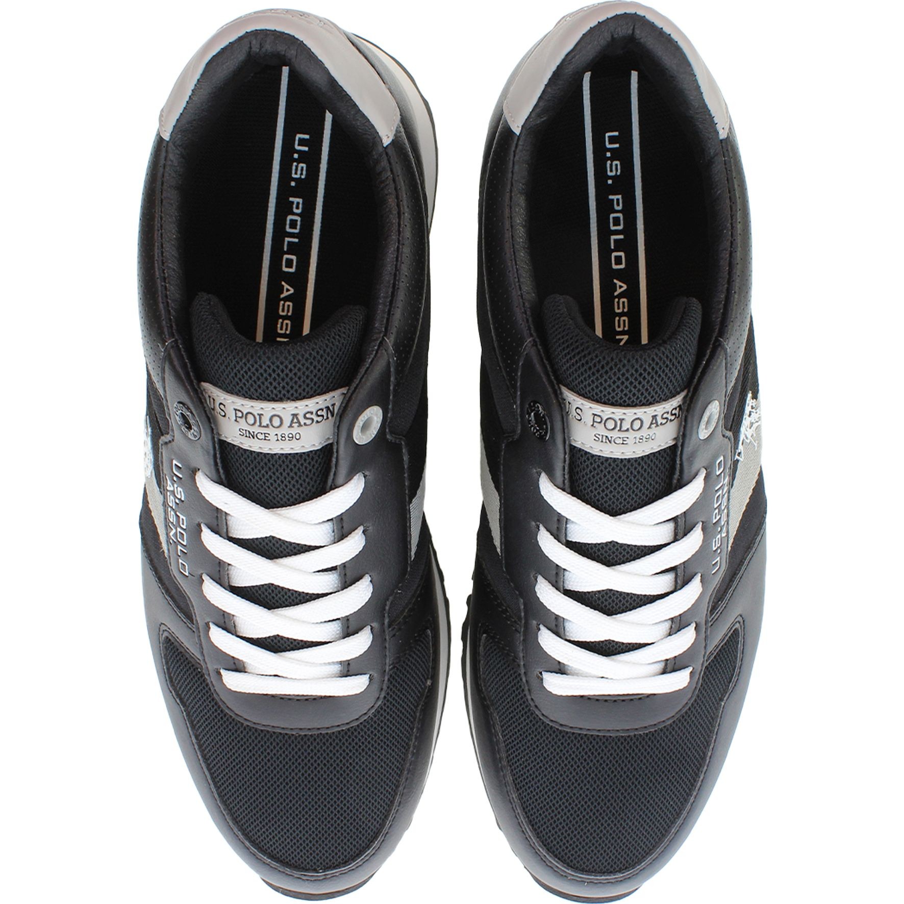 U.S.POLO Laisvalaikio bateliai vyrams, Juoda, XIRIO 4