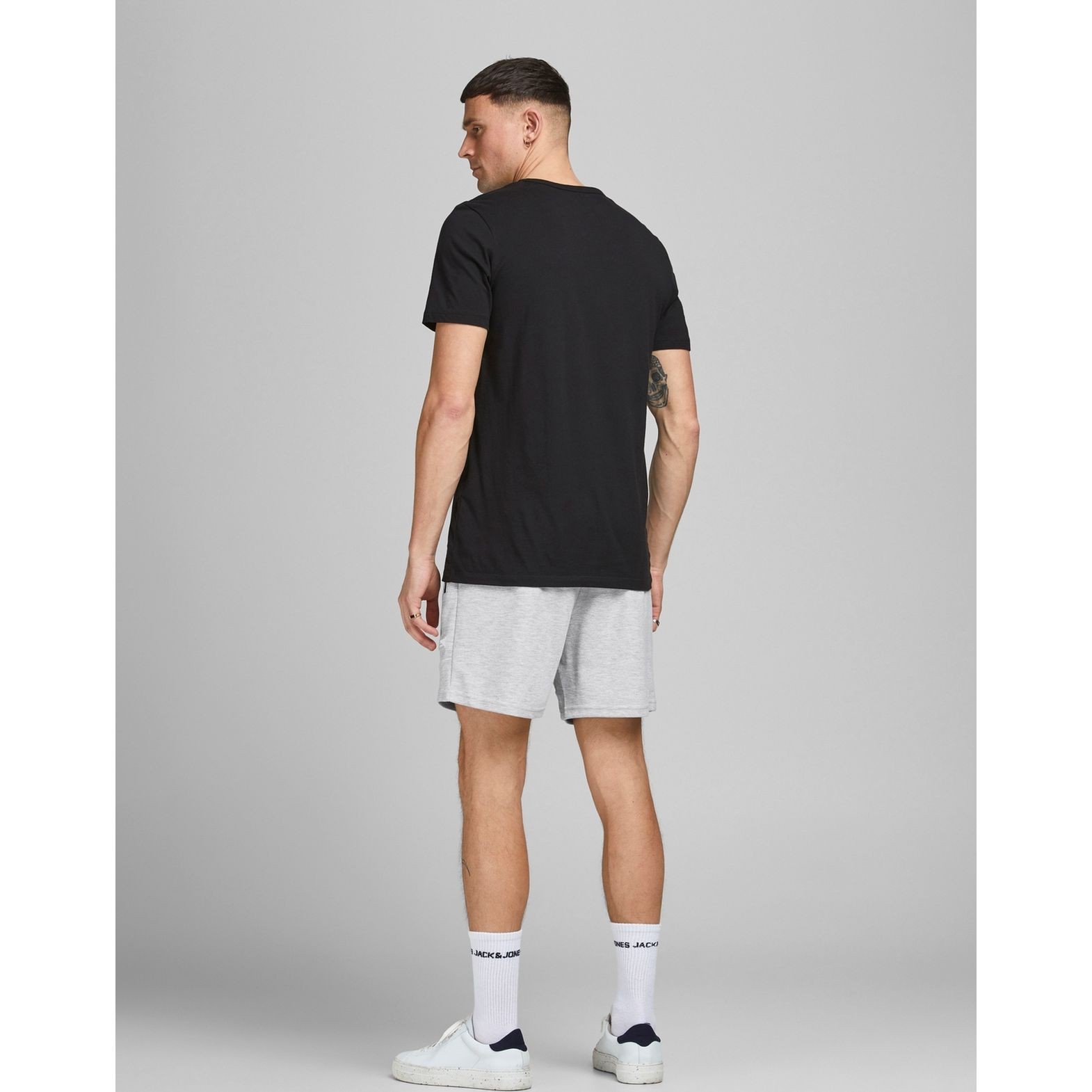 JACK & JONES Šortai vyrams, Pilka, JPSTGORDON JJAIR SWEAT 4