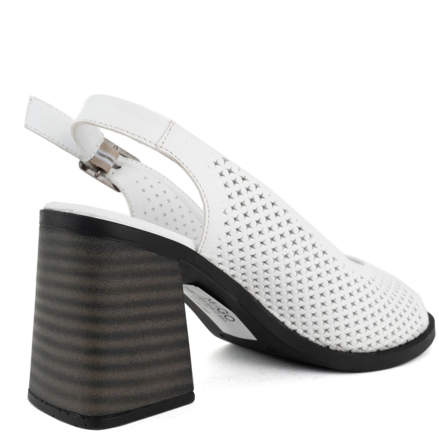 GRUNER SCHUHE Basutės moterims, Balta, Sandals 3