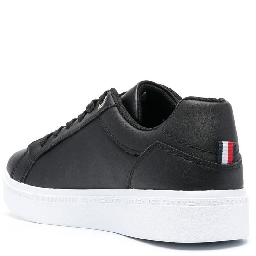 TOMMY HILFIGER Sportiniai bateliai moterims, Juoda, TH COURT SNEAKER 3