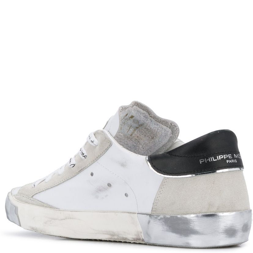 PHILIPPE MODEL Sportiniai bateliai moterims, Balta, Prsx low woman sneaker 3