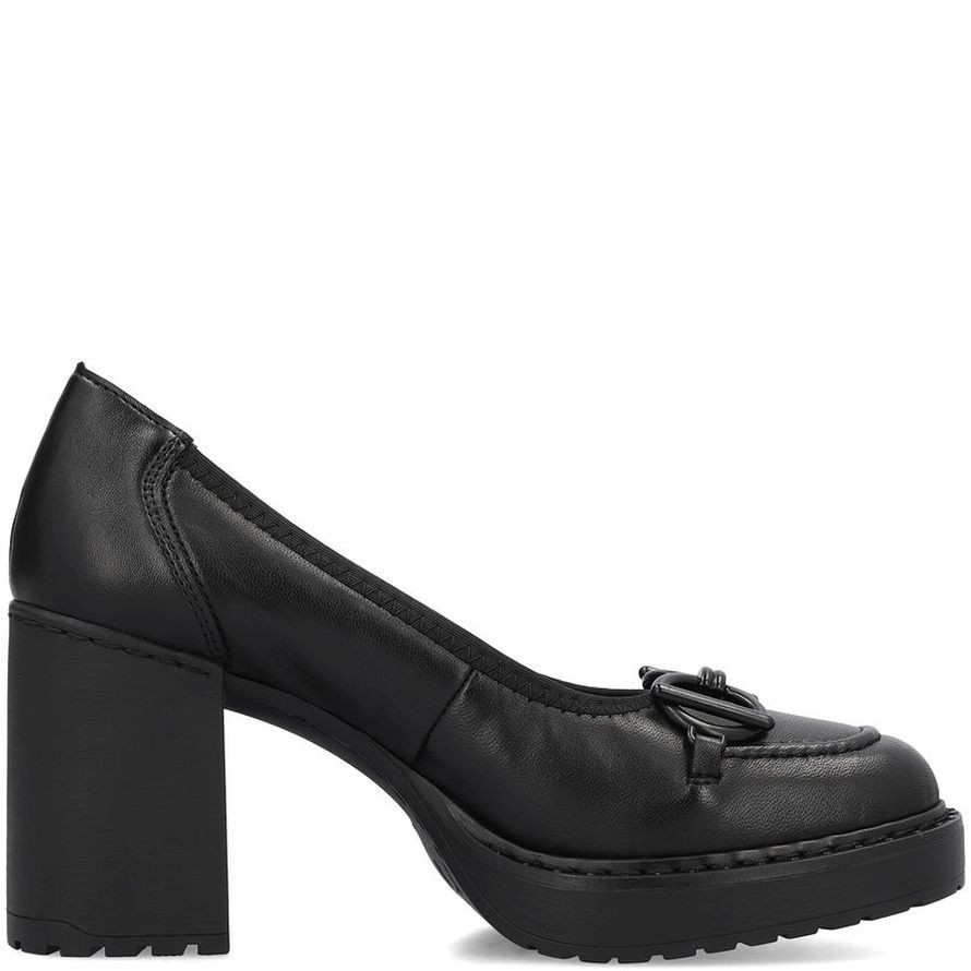 RIEKER Klasikiniai batai moterims, Juoda, FORMAL 7