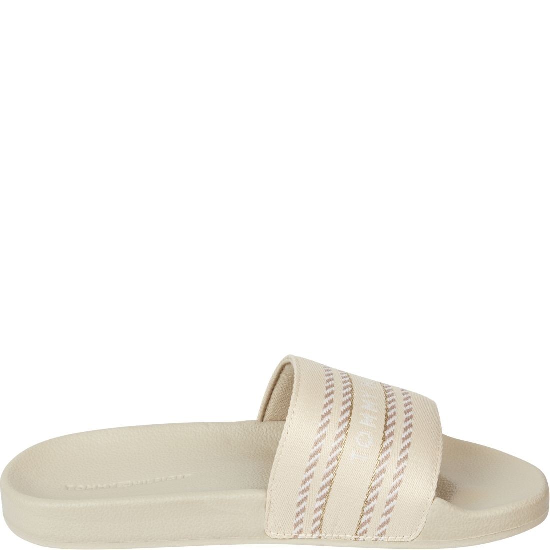 TOMMY HILFIGER Šlepetės moterims, Žalia, Webbing slide 3