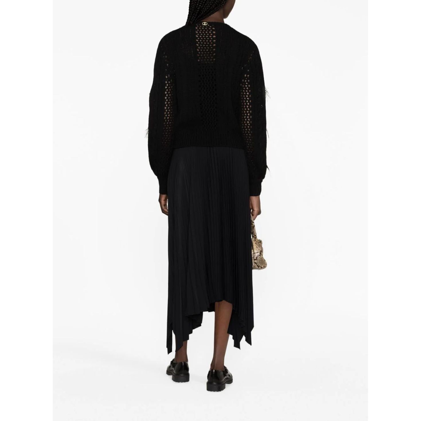 TWINSET Megztinis moterims, Juoda, Sweater 4