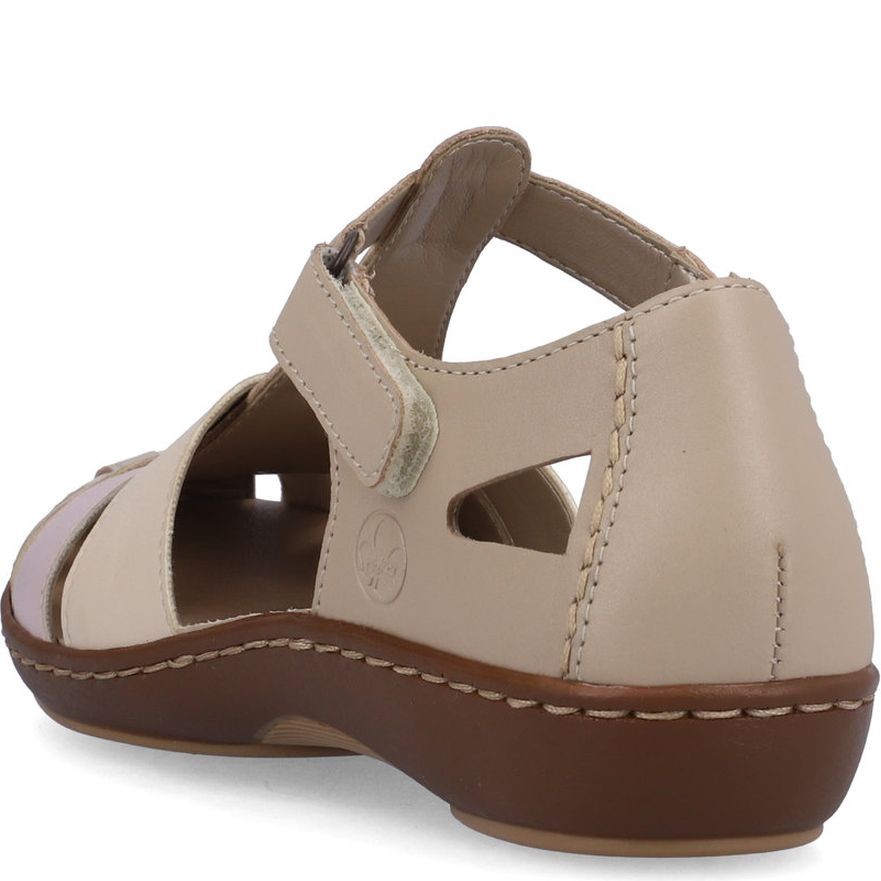RIEKER Basutės moterims, Smėlio, Sandals 4