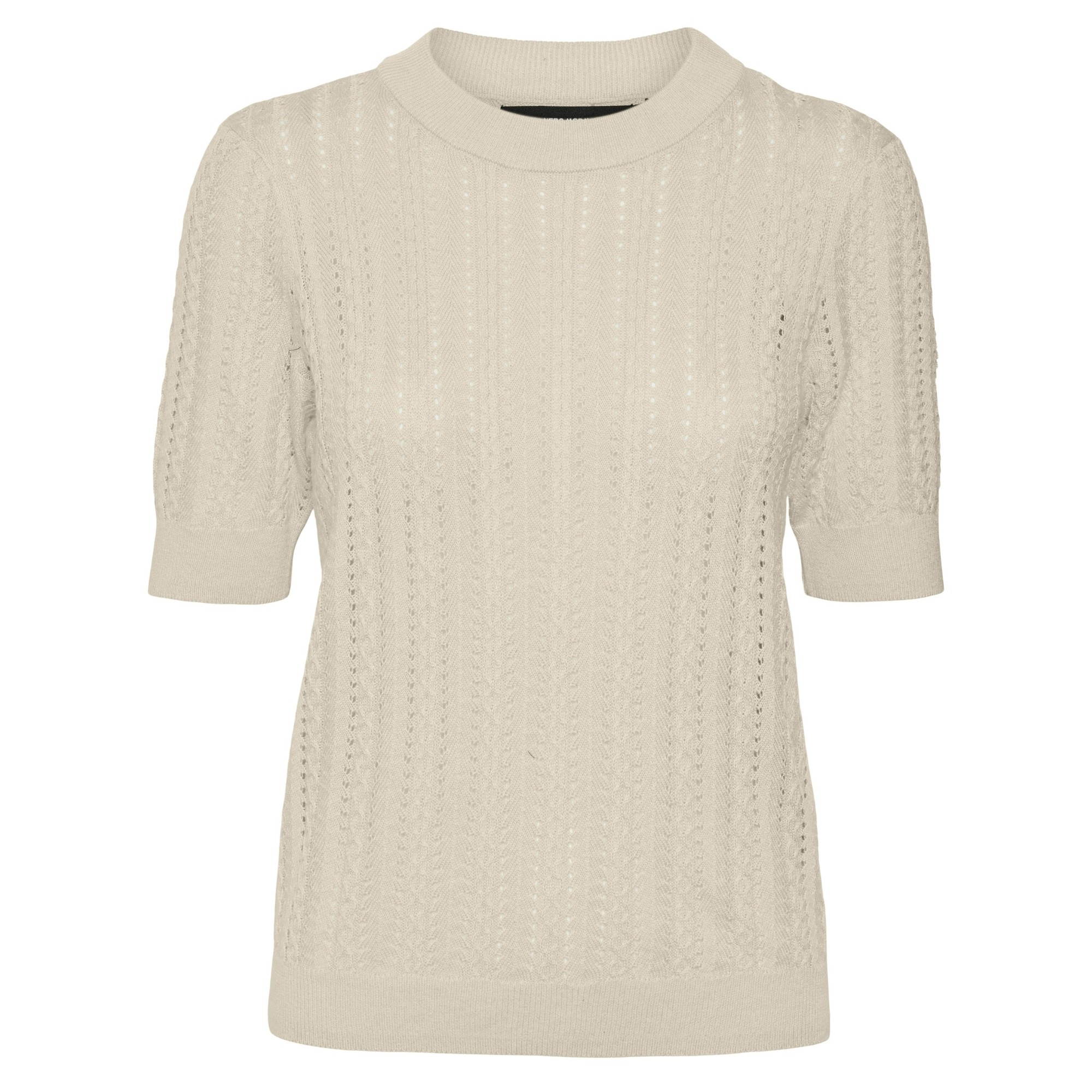 VERO MODA Megzta palaidinė moterims, Balta, Morena 1