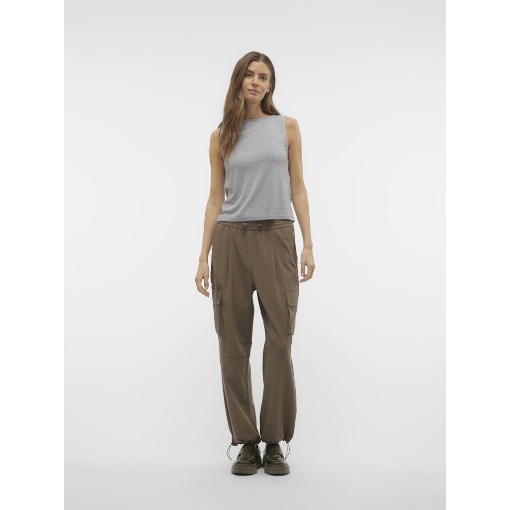 VERO MODA Kelnės moterims, Žalia, VMZELDADAPHNE MR UTI 4