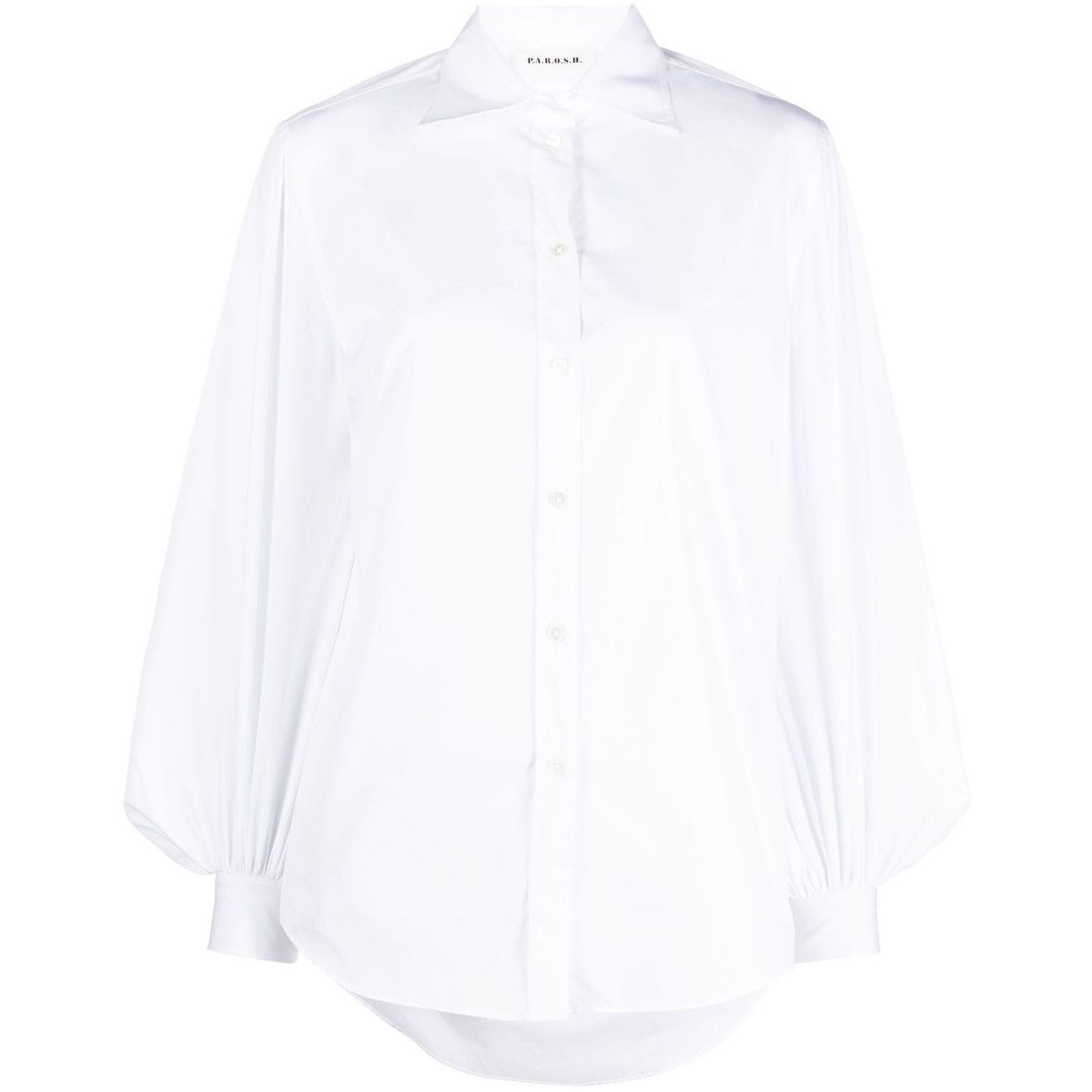 PAROSH Marškiniai ilgomis rankovėmis moterims, Balta, Long sleeve shirt 1