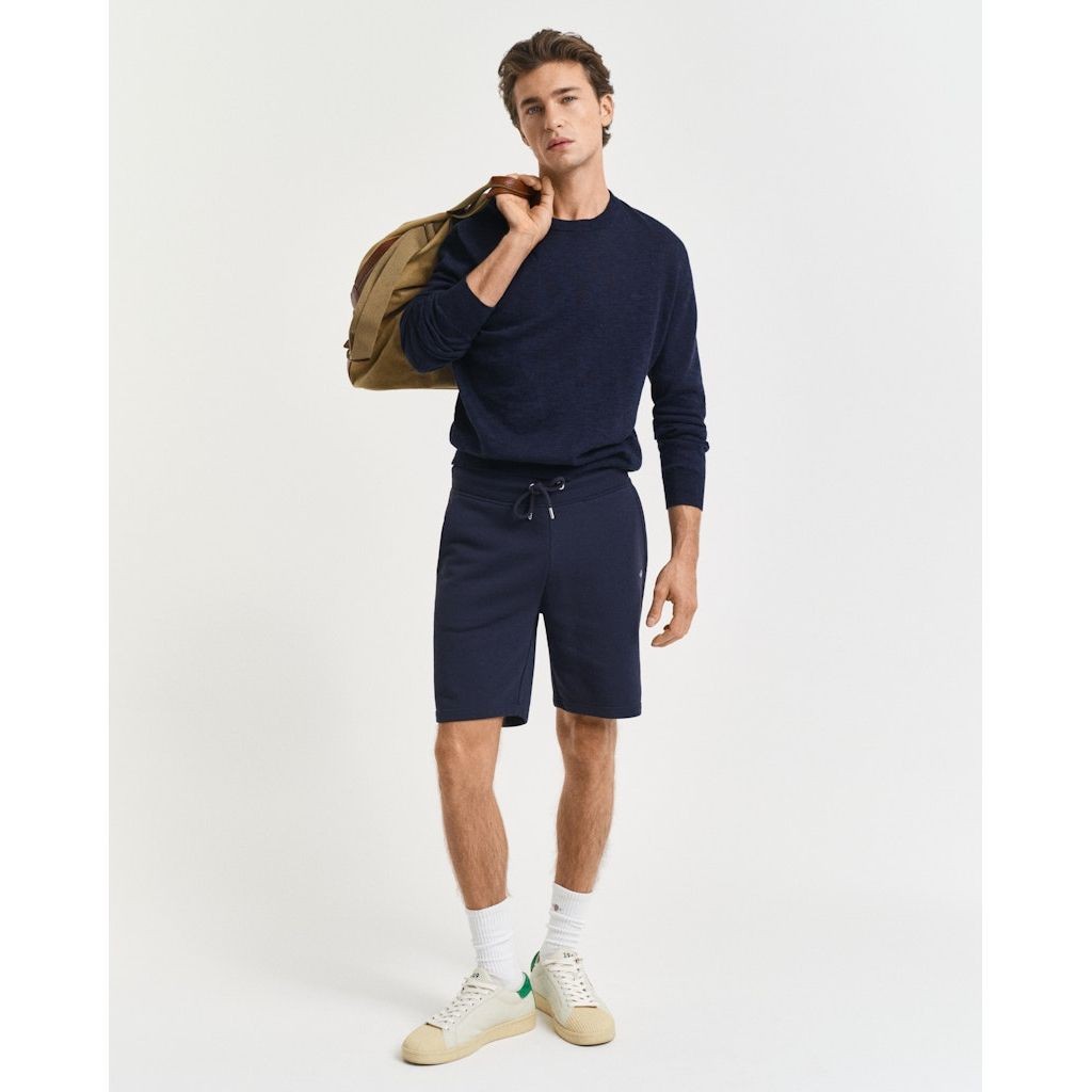 GANT Šortai vyrams, Mėlyna, REG SHIELD SWEAT SHORTS 5