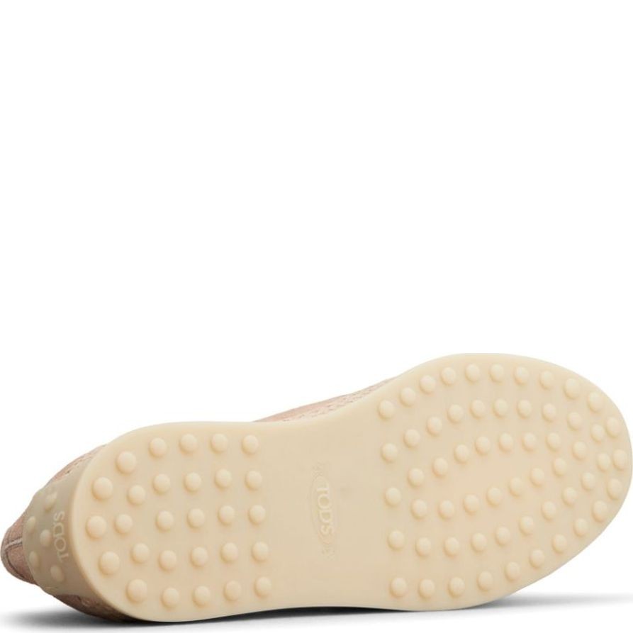 TODS Loaferiai moterims, Smėlio, Gomma leather loafers 4