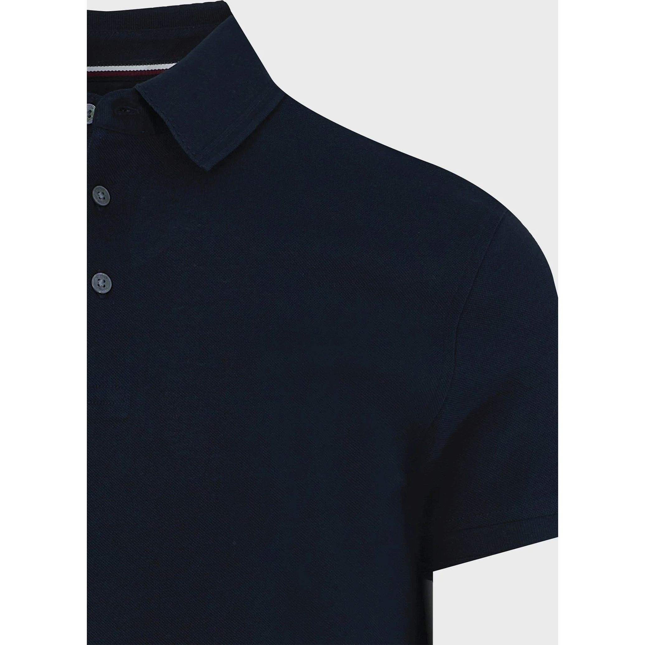 TOMMY HILFIGER Polo marškiniai trumpos rank. vyrams, Mėlyna, Mercerized pique slim polo 3