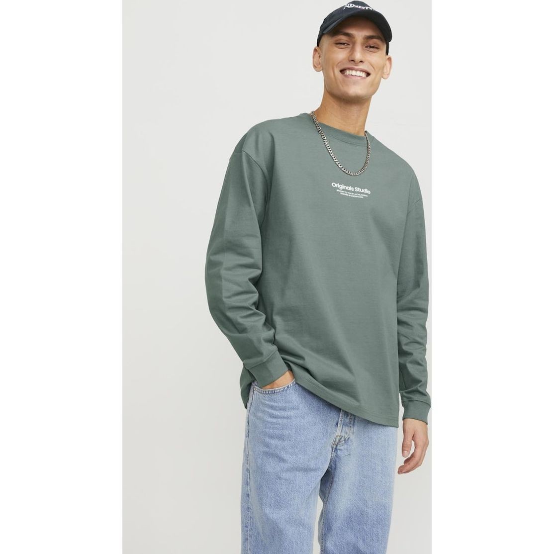 JACK & JONES Marškinėliai vyrams, Žalia, Jorvesterb t-shirts 4