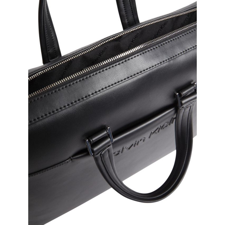 CALVIN KLEIN Dėklas kompiuteriui vyrams, Juoda, SET LAPTOP BAG W/PCKT 3