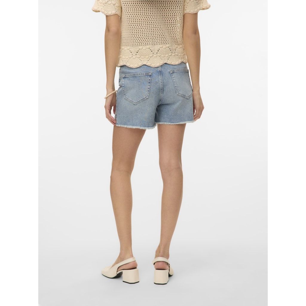 VERO MODA Šortai moterims, Mėlyna, Tita short destroy shorts 4