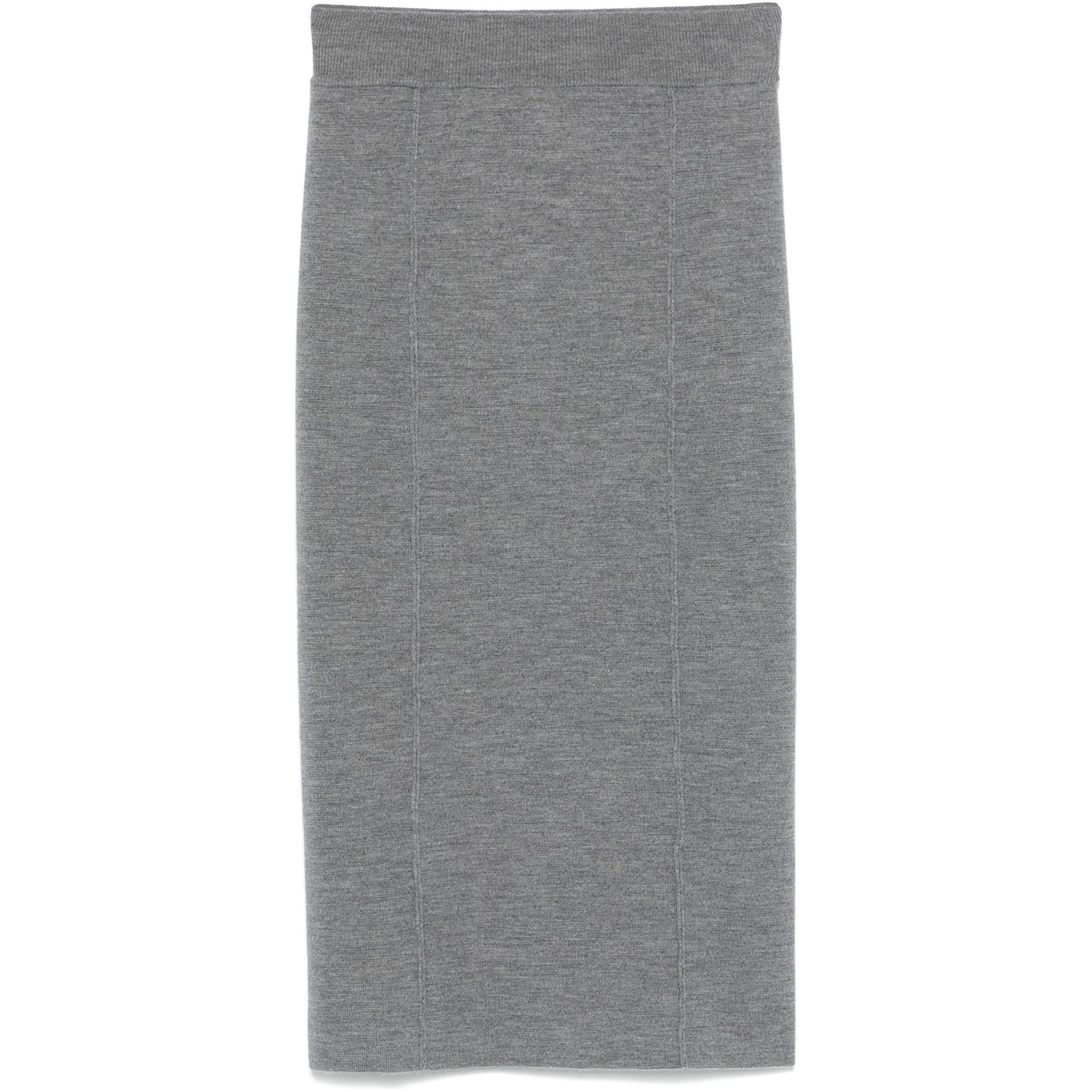 PINKO Midi sijonas moterims, Pilka, Midi skirt