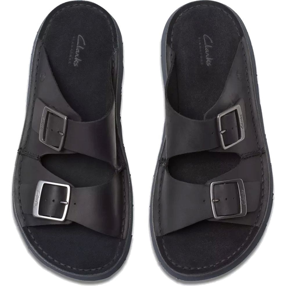 CLARKS Šlepetės vyrams, Juoda, Solsbury slippers 4