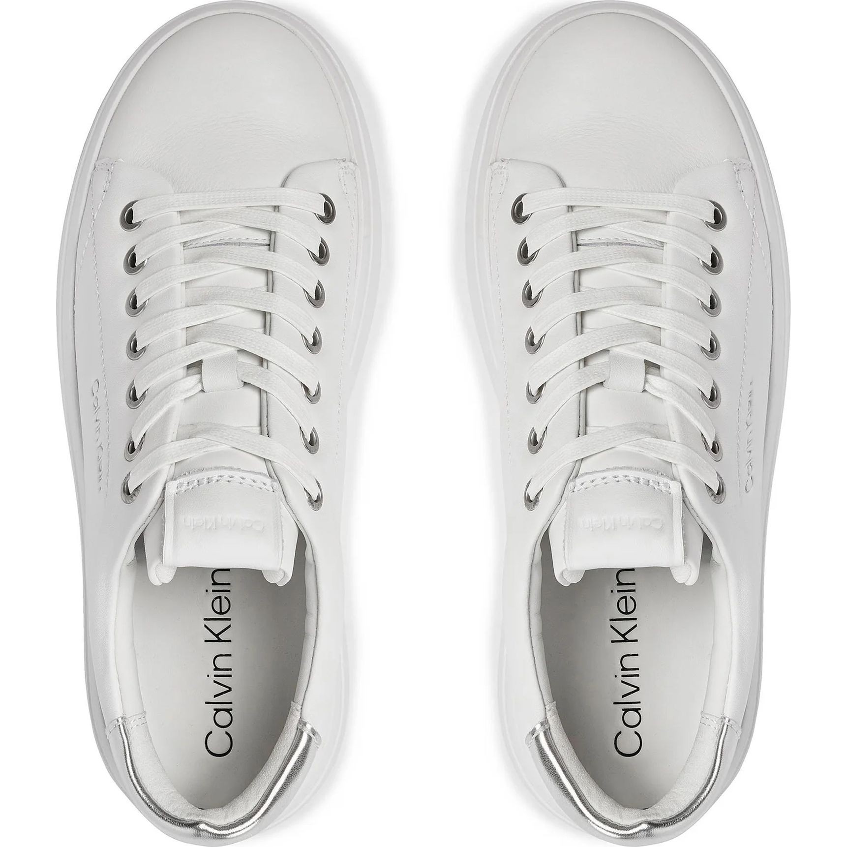 CALVIN KLEIN Laisvalaikio bateliai moterims, Balta, Bubble cupsole lace up leisure 4