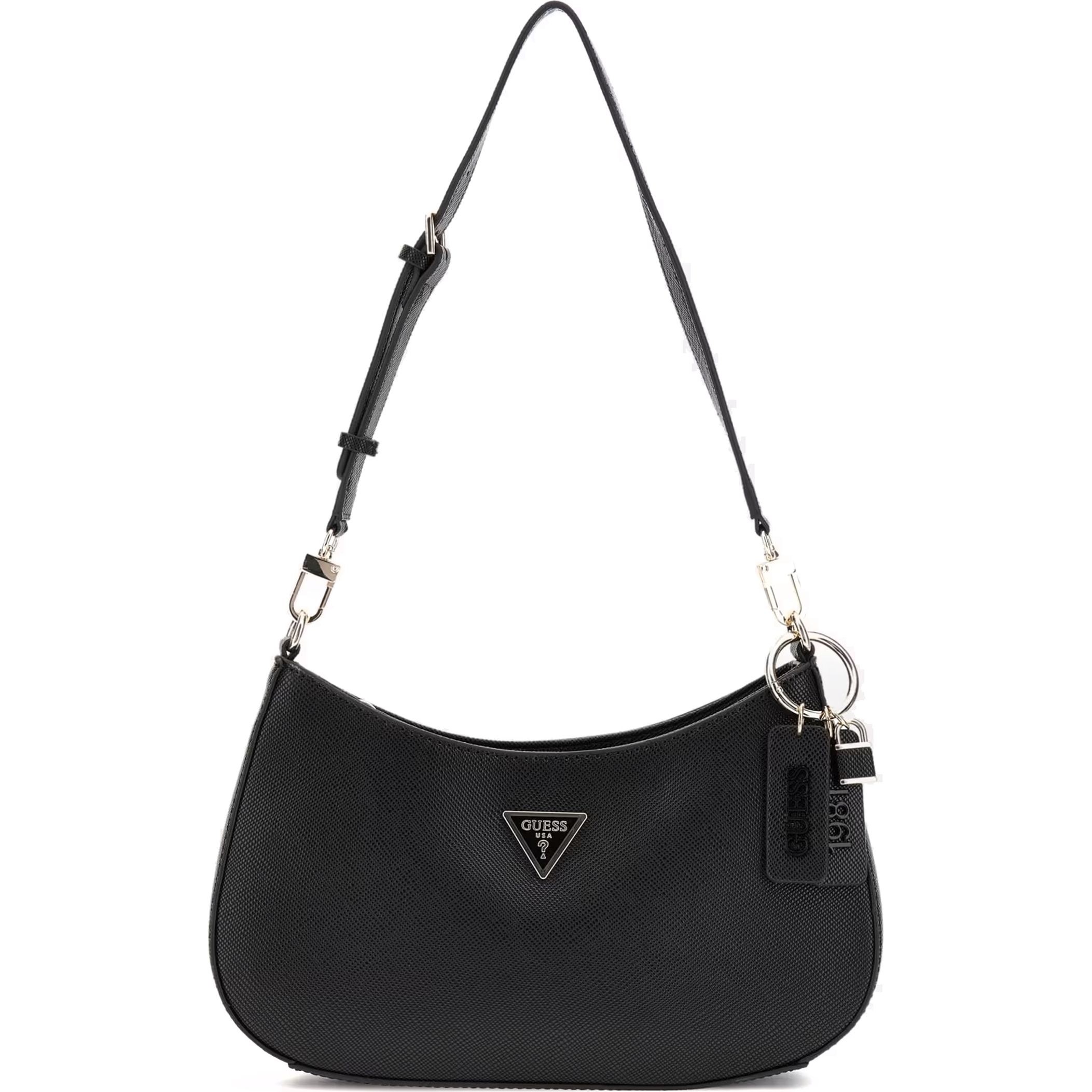 GUESS Rankinė per petį moterims, Juoda, Noelle shoulder bag 1