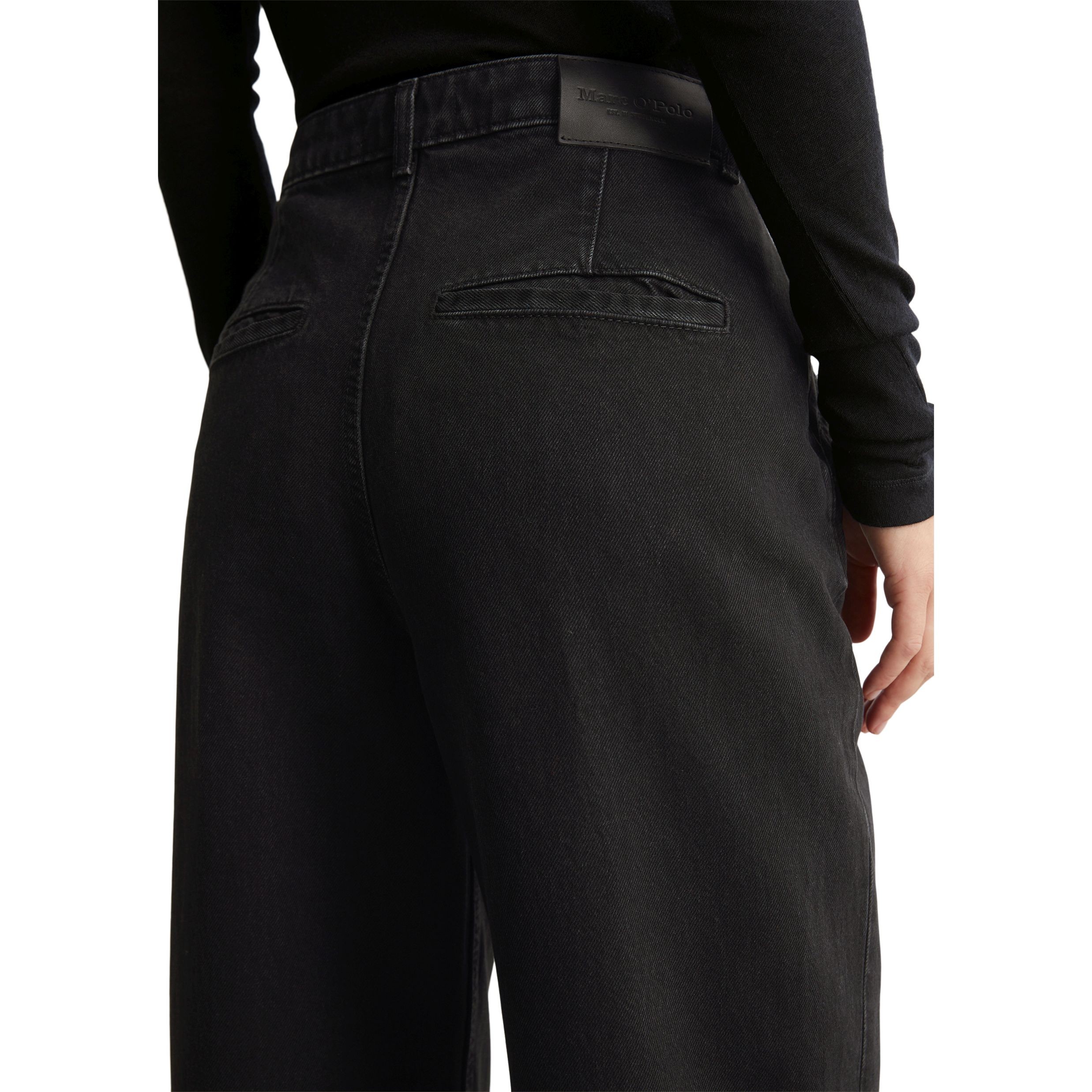 MARC O'POLO Platėjantys džinsai moterims, Juoda, Flared 410910112223 4